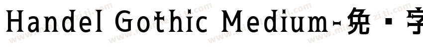 Handel Gothic Medium字体转换